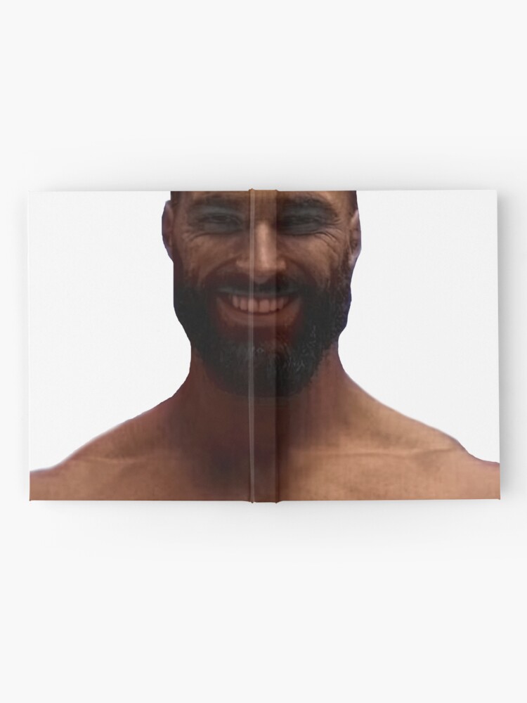 Giga Chad Meme Template ( Colorized )  Hardcover Journal for Sale by  Pixel-Turtle