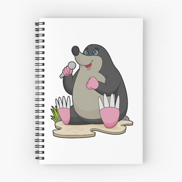 Item preview, Mole as Singer with Microphone designed and sold by Snabdesign84.