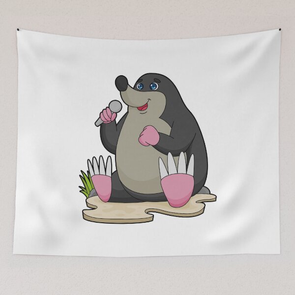 Item preview, Mole as Singer with Microphone designed and sold by Snabdesign84.