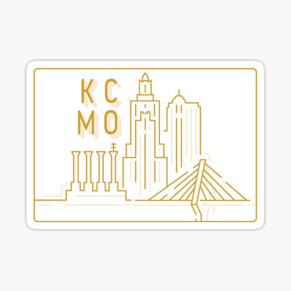 KCMO Skyline Sticker