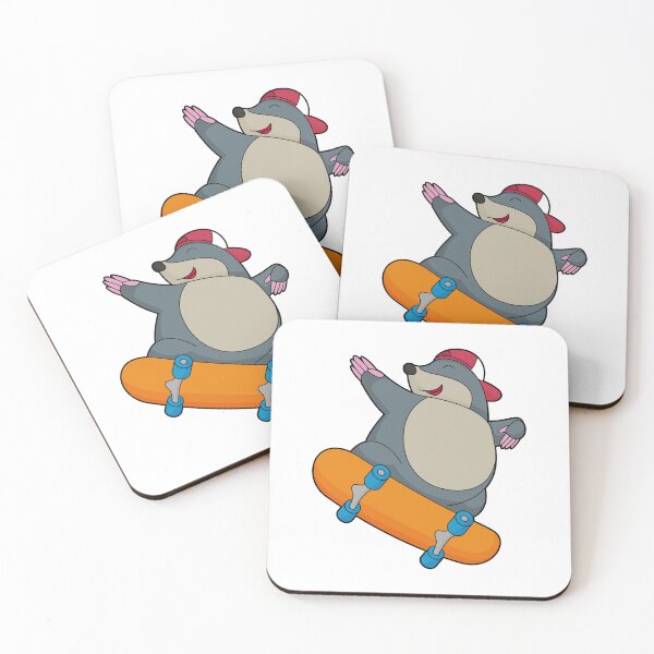 Item preview, Mole as Skater with Skateboard designed and sold by Snabdesign84.