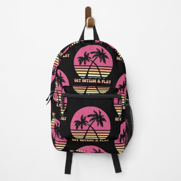 Item preview, Get Outside & Play - Vintage Tropical Sunset - BEACH LOVE - Sunset Chaser designed and sold by Sun Sand & Sea Art.