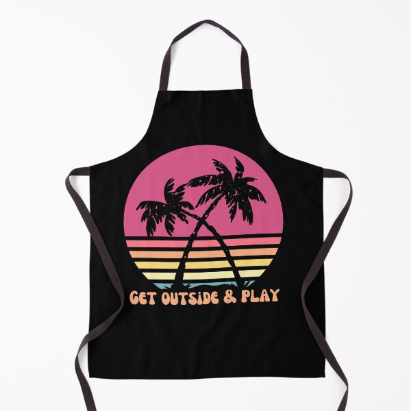 Item preview, Get Outside & Play - Vintage Tropical Sunset - BEACH LOVE - Sunset Chaser designed and sold by Sun Sand & Sea Art.