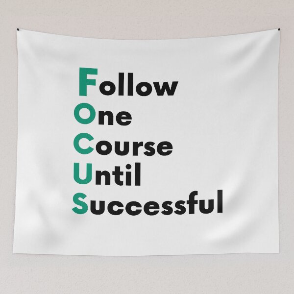 Item preview, Follow one course untill successful designed and sold by RaquelDeneth.