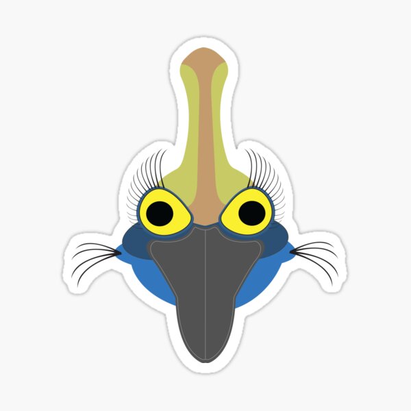 Item preview, Cassowary Face Funny Angry Cassowary Head designed and sold by eternallygifted.