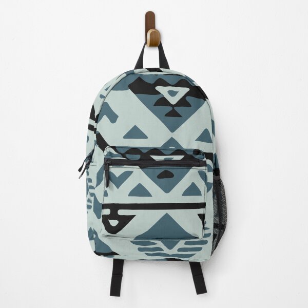 Item preview, Green monochrome geometric native aztec pattern tribal style native background bold print mexican design designed and sold by T-Mex.