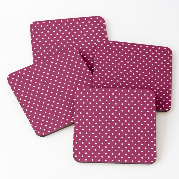 Item preview, Tiny White Polka Dots On Crimson Red Background designed and sold by burbankdesigns.