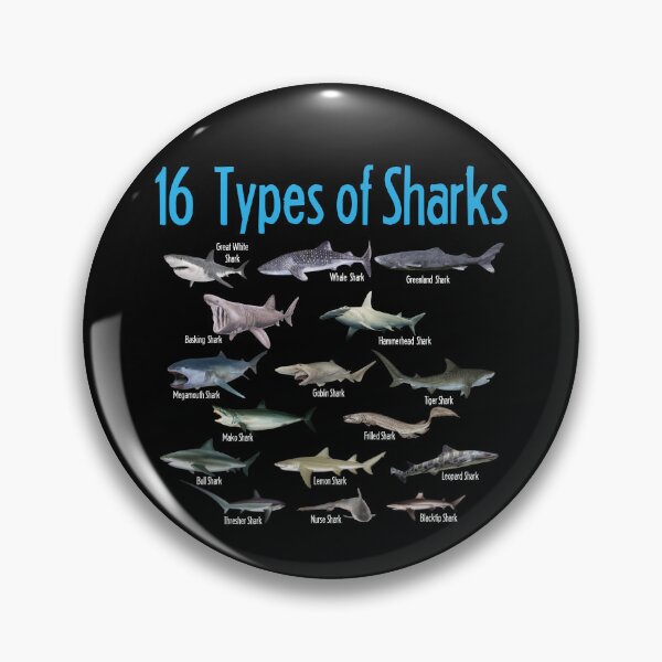 Item preview, 16 Types Of Shark Save The Sharks Great White Shark Gear designed and sold by DynamicDesign.