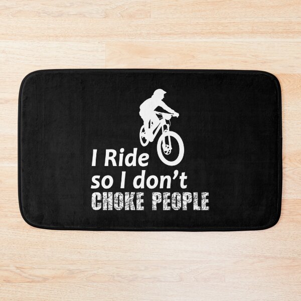 Item preview, I Ride So I Don't Choke People Funny Cycling Bicycle Mountain Bike And Bmx Sticker designed and sold by aprilbonnieuth.