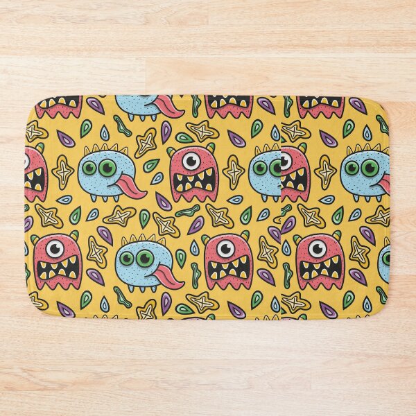 Item preview, doodle monter cartoon kawaii pattern designed and sold by AdelDa19.