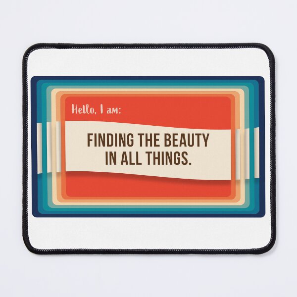 Aperçu de l'œuvre Bonjour, je suis - Nametags of Affirmation - Trouver la beauté dans toutes choses créée et vendue par Boundliss.