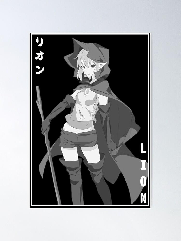 Ryuu Lion DanMachi Anime Girl Waifu Fanart Poster for Sale by