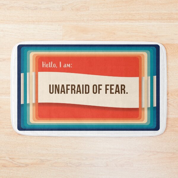 Item preview, Hello, I am - Nametags of Affirmation - Unafraid of Fear designed and sold by Boundliss.