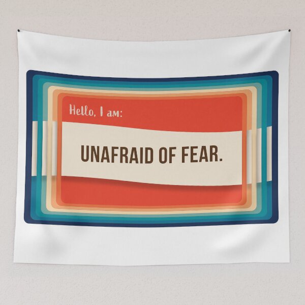 Item preview, Hello, I am - Nametags of Affirmation - Unafraid of Fear designed and sold by Boundliss.