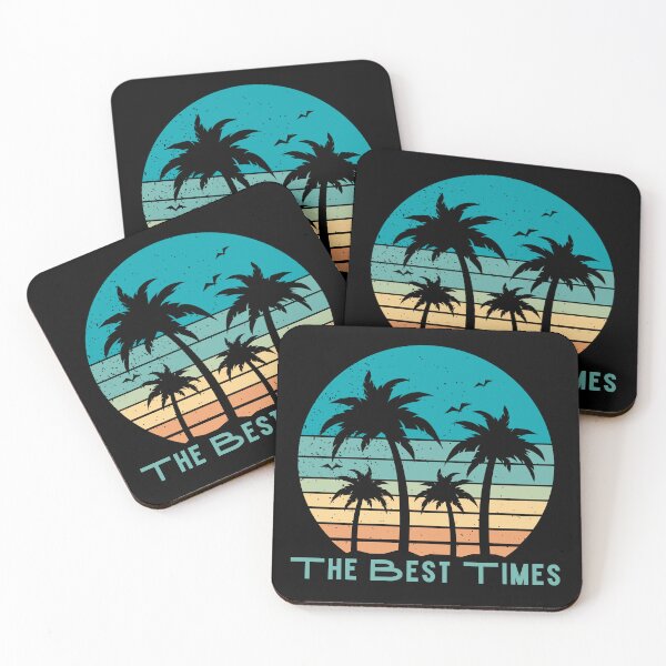 Item preview,  The Best Times - Vintage Tropical Sunset, Follow The Sun, Beach You To It designed and sold by Sun Sand & Sea Art.