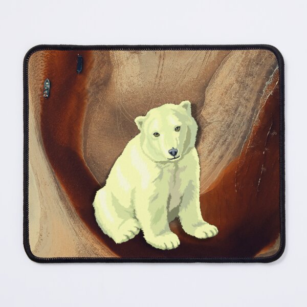 Item preview, Polar Bear Abstract on Earth Tones Aggregate designed and sold by LanaDevon.