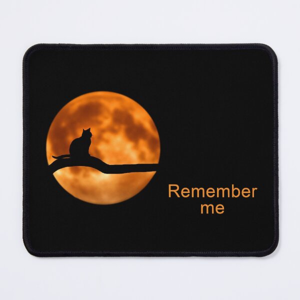 Item preview, ANIMALS #91 - Full Golden Moon with Cat Silhouette - Remember me designed and sold by DEL-Productions.
