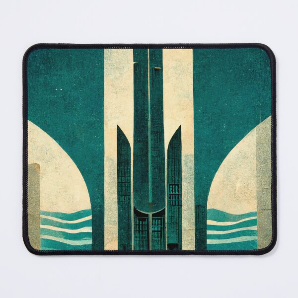Item preview, Water Abstract Art Deco designed and sold by ArtDecoGecko.
