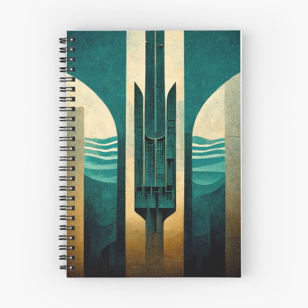 Item preview, Water Abstract Art Deco designed and sold by ArtDecoGecko.