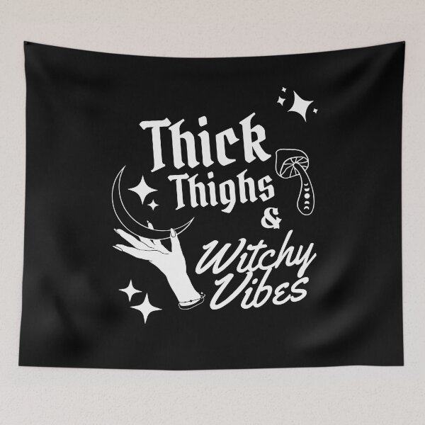 Item preview, Thick thighs and witchy vibes designed and sold by BlkBearyDesigns.
