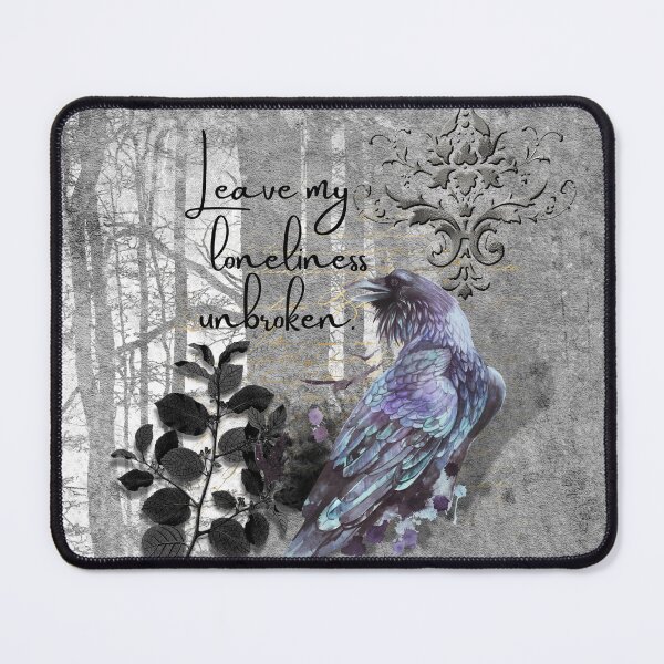 Item preview, Leave my loneliness unbroken, Gothic Raven   designed and sold by RavensEdge.