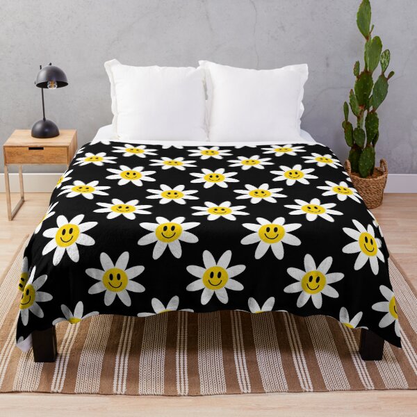 Item preview, Smiling Daisies Black designed and sold by Julie Erin Designs.