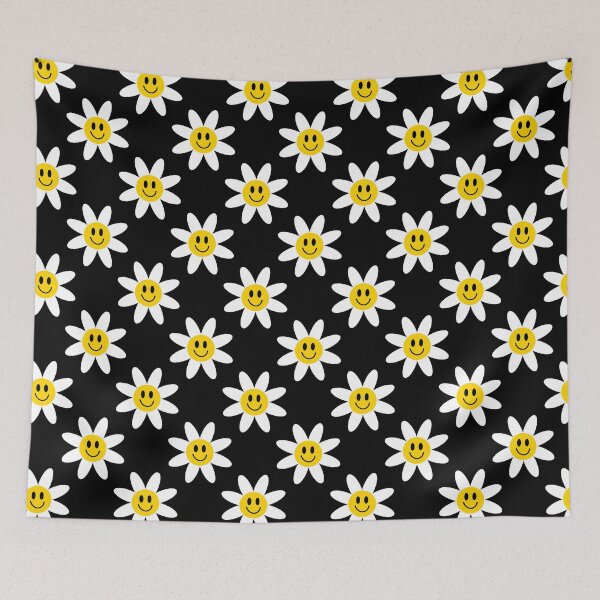 Item preview, Smiling Daisies Black designed and sold by Julie Erin Designs.