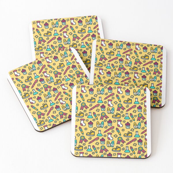 Item preview, Kawaii Back to School Supplies Doodle Pattern designed and sold by AdelDa19.