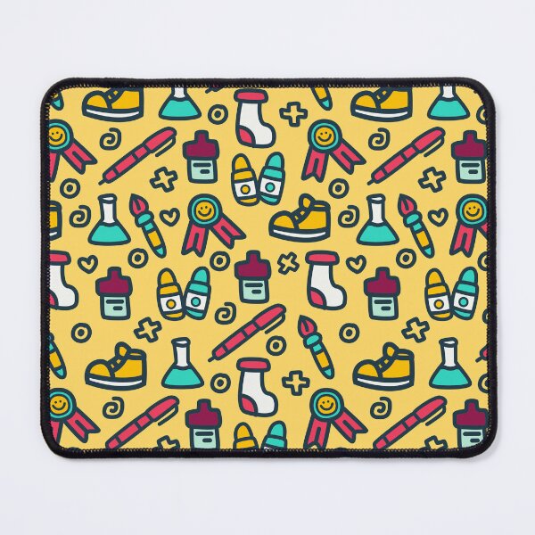 Item preview, Kawaii Back to School Supplies Doodle Pattern designed and sold by AdelDa19.