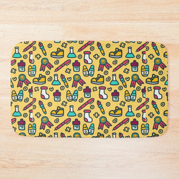 Item preview, Kawaii Back to School Supplies Doodle Pattern designed and sold by AdelDa19.