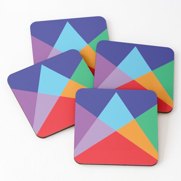 Item preview, Geometric Colorful Triangles Abstract Mosaic Kaleidoscope Pattern designed and sold by Anna Lemos.