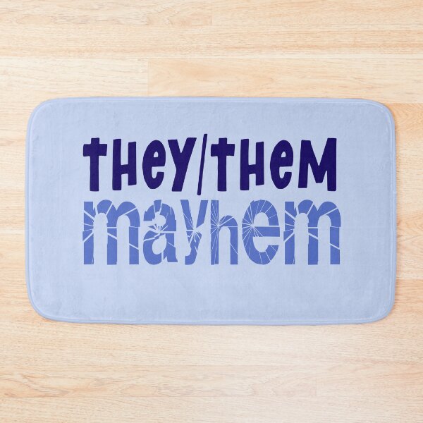 Item preview, THEY / THEM: MAYHEM trans non-binary genderqueer agender designed and sold by incurablehippie.