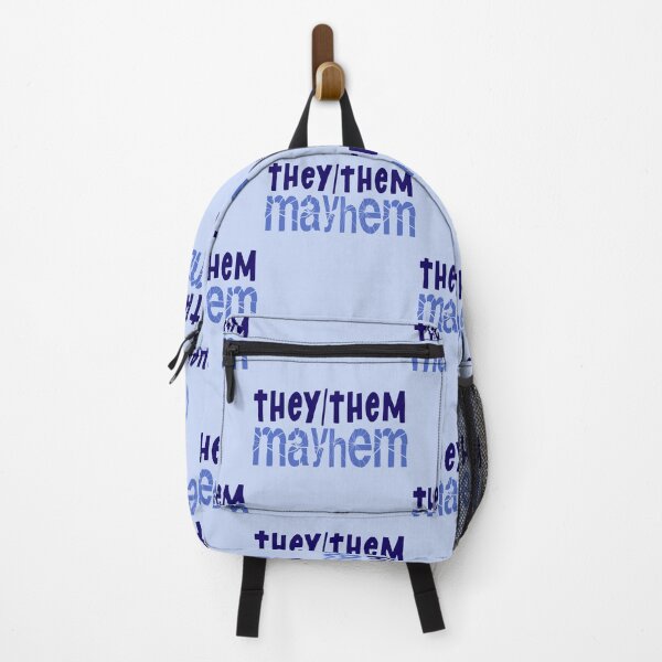 Item preview, THEY / THEM: MAYHEM trans non-binary genderqueer agender designed and sold by incurablehippie.