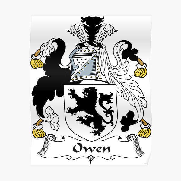 "Owen I" Poster by HaroldHeraldry | Redbubble