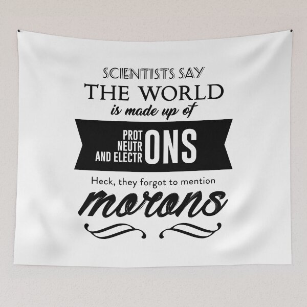 Item preview, Protons Electrons Neutrons Morons designed and sold by Articulate.