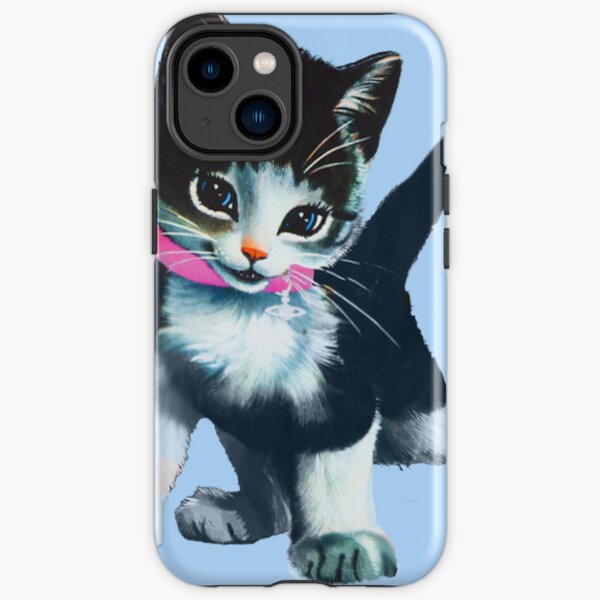 vivienne westwood reissue blue satin cat iPhone Tough Case