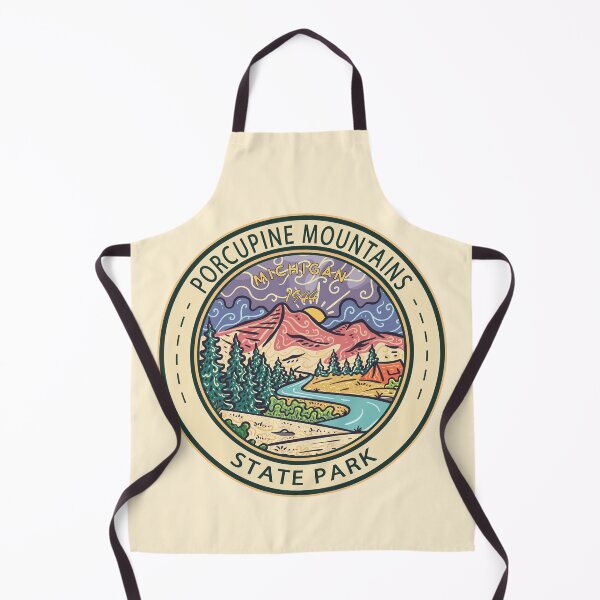 Item preview, Porcupine Mountains State Park Michigan Badge designed and sold by KrisSidDesigns.