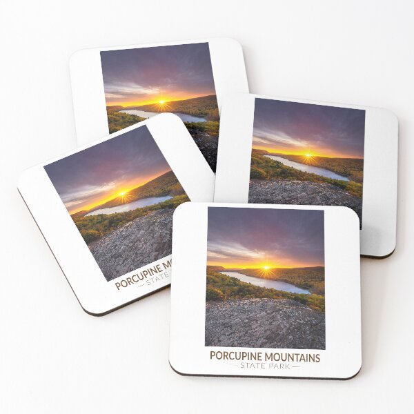 Item preview, Porcupine Mountains State Park Michigan Watercolor designed and sold by KrisSidDesigns.