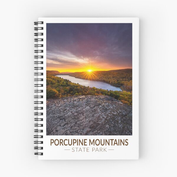 Item preview, Porcupine Mountains State Park Michigan Watercolor designed and sold by KrisSidDesigns.