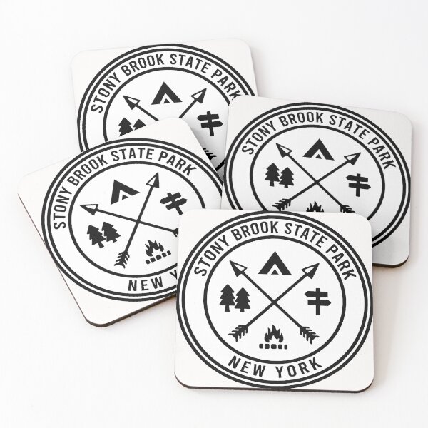 Item preview, Stony Brook State Park New York BW Heraldic Logo designed and sold by VanyaKar.