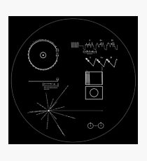 Die Goldene Schallplatte der Voyager Fotodruck