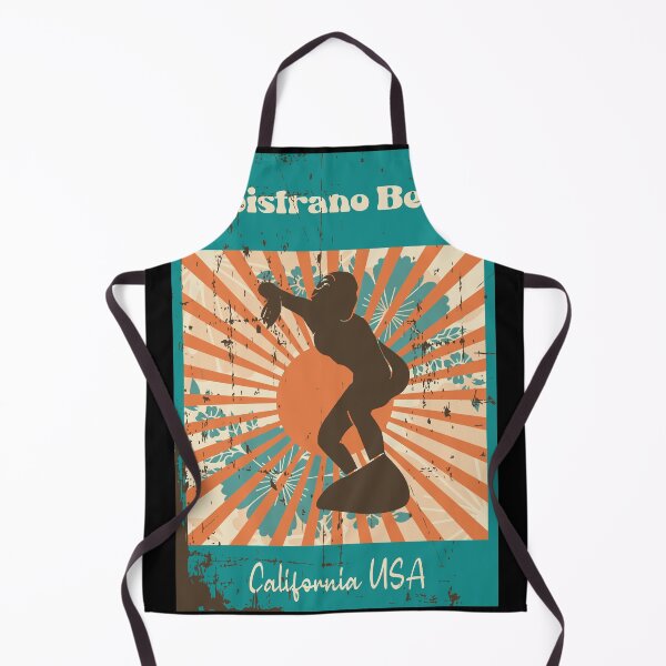 Item preview, Capistrano Beach Retro Surfer Girl designed and sold by LanikaiBeach.