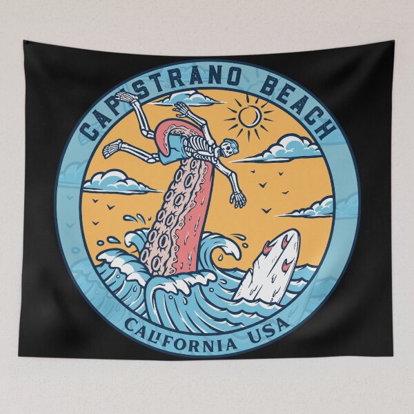 Item preview, Capistrano Beach Skeleton Tentacle designed and sold by LanikaiBeach.