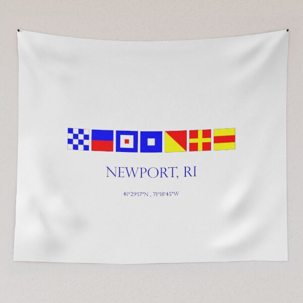 Item preview, Newport Rhode Island Flag Print designed and sold by aocimages.
