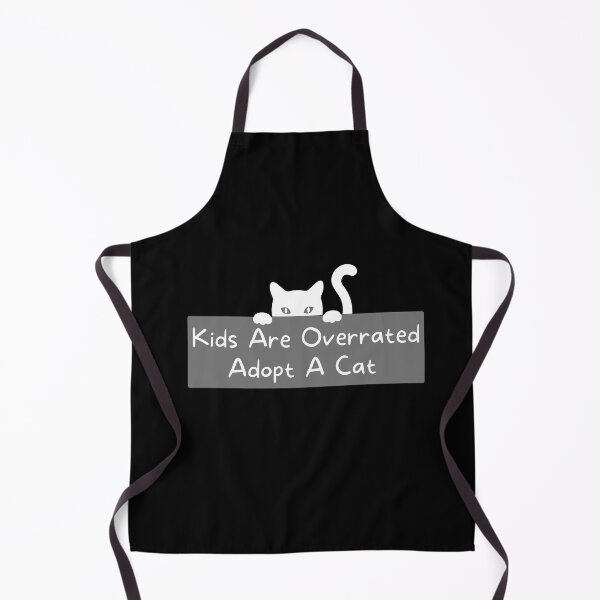 Item preview, Kids Are Overrated Adopt A Cat - Peeking Cat Grey designed and sold by TheOtherDesign.