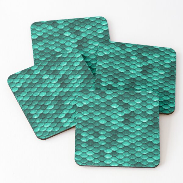 Item preview, Beautiful emerald green mermaid fish Scales designed and sold by Glimmersmith.