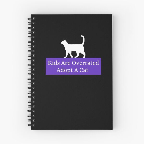 Item preview, Kids Are Overrated Adopt A Cat - Walking Cat Purple designed and sold by TheOtherDesign.