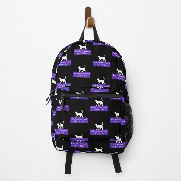 Item preview, Kids Are Overrated Adopt A Cat - Walking Cat Purple designed and sold by TheOtherDesign.