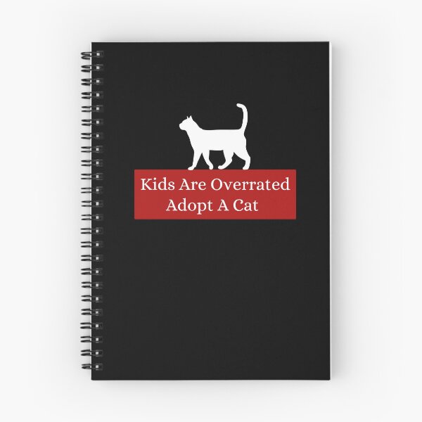 Item preview, Kids Are Overrated Adopt A Cat - Walking Cat Red designed and sold by TheOtherDesign.