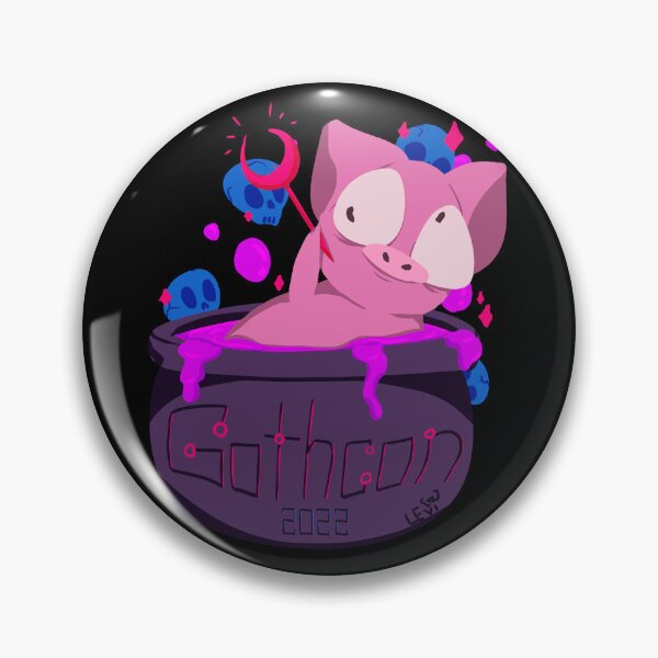 Item preview, GothCon 2022 Distressed Piggy designed and sold by LeviArtBeLike.